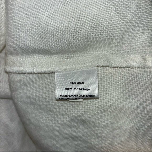 Eileen Fisher 100% Linen A-Line Midi White Minimalist Size XL Skirt - Picture 13 of 13